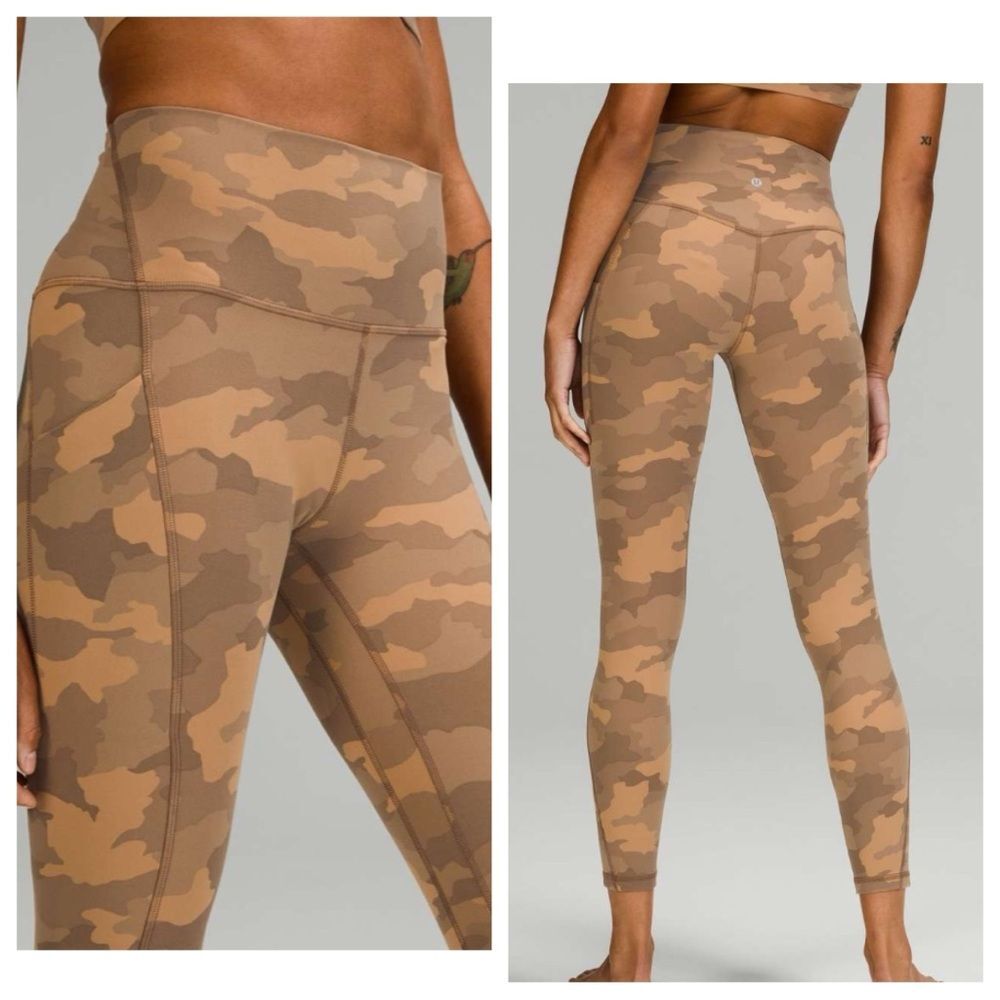 Lululemon Align High Rise Pant with Pockets heritage camo size 2